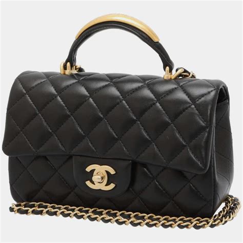 chanel top handle mini bag